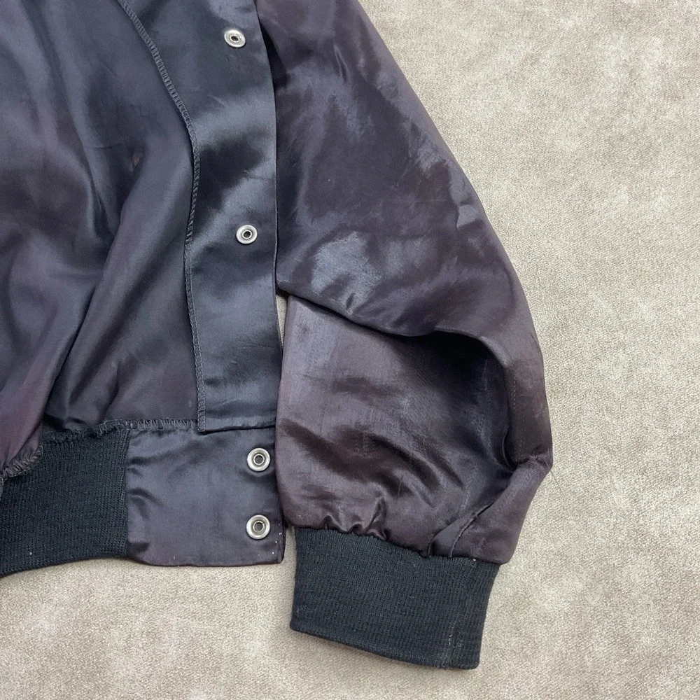 Vintage Pink Floyd Jacket Satin Bomber‎ Snap 80s Body Language Sz M Made In USA